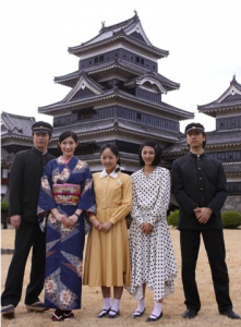Inoue Mao and Cast of Morning Drama Ohisama on Location in Nagano