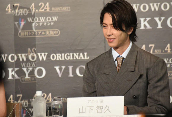 Ansel Elgort, Yamashita Tomohisa and Cast in Tokyo Vice event